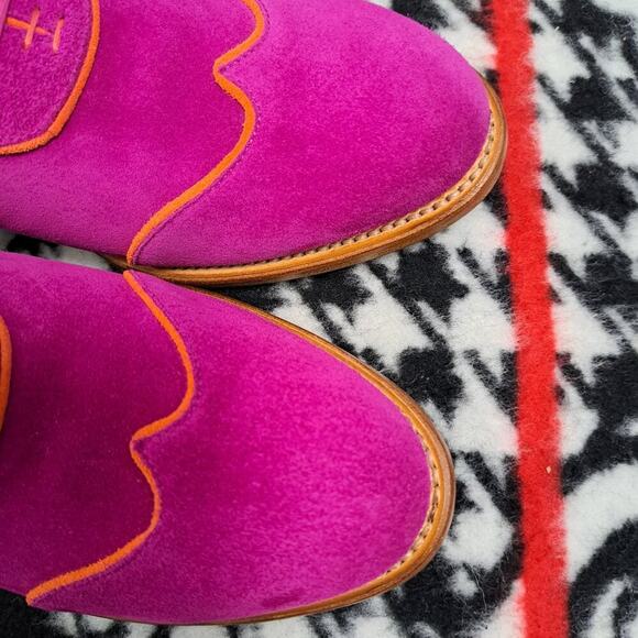 The Office of Angela Scott Mr. Evans Wingtip Oxford Fuchsia US Size 10 (40 Euro) - Picture 8 of 15